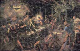 Wooden Jigsaw Puzzle Photo of Tintoretto Last Supper
