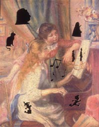 Wooden Jigsaw Puzzle Photo of Renoir - Two Girls at the Piano